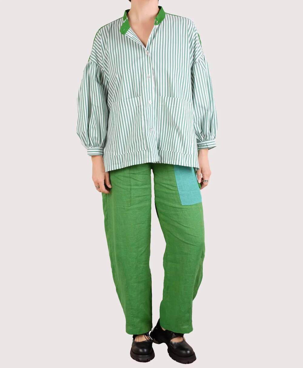 NEW ALEMBIKA oversized button up shirt in breeze